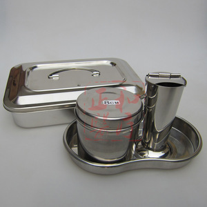 Conteneur à pommade en acier inoxydable, pot de stockage médical de 10cm pour pansements, coton, gaze alcoolisée, couleur argent - Product Image 4