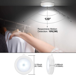 Siêu sáng Led cảm biến chuyển động đèn pin không dây Powered cảm biến chuyển động tủ quần áo <span class=keywords><strong>nightlight</strong></span> - Product Image 3