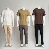 Expédition rapide, t-shirt décontracté pour homme en coton mercerisé de haute qualité, tricoté, 200 grammes, coupe classique, col rond, manches courtes, livraison rapide