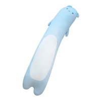 Oreiller long ergonomique en soie glacée rafraîchissante et respirante, motif dessin animé, doux, pour dormeurs latéraux et maternité, idéal pour l'été