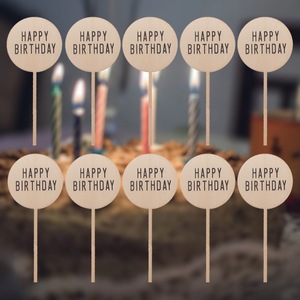 Unregelmäßige Holzbox mit Dekorativen Elementen, Happy Birthday, Ostern, Abschluss Wanddekoration, Steckbares Schild für Partys, Handgefertigte Holzkunst - Product Image 4