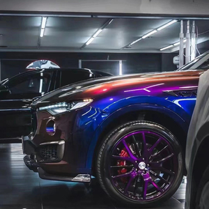 Phim dán xe WrapMaster 1.52*18 mét màu tím vàng đỏ cam 5 màu PET siêu bóng đổi màu - Product Image 6