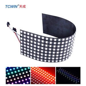 Tcwin <span class=keywords><strong>LED</strong></span> ma trận Bảng điều chỉnh <span class=keywords><strong>RGB</strong></span> 5050SMD kỹ thuật số 8x32 256 pixels cá nhân địa chỉ linh hoạt fpcb hiển thị DC5V ws2812b - Product Image 4