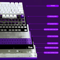 Clavier mécanique filaire USB AULA HERO99 à touches magnétiques remplaçables à chaud, RGB, rythme musical, taux de réponse 8K pour ordinateur