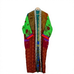 Vestido de Maternidad de Seda Suave Vintage de Talla Grande, Kimono Largo con Cuello en V, Estilo Japonés, Ropa de Fiesta EN LA Playa para Mujer, Túnica Nupcial, Luna de Miel - Product Image 1