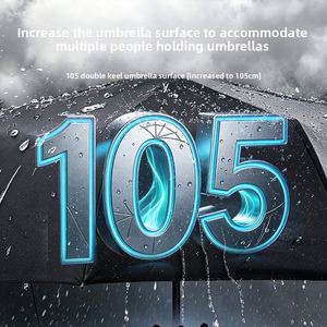 Nouveau Parapluie Entièrement Automatique à Trois Plis Renforcé en Fer pour Hommes et Femmes - Pliage Compact Taille Extra-Large Protection UV Cadeau d'Affaires - Product Image 2