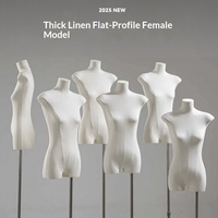 Mannequin demi-corps pour vitrine, modèle de corps plat, mannequin de table en PE