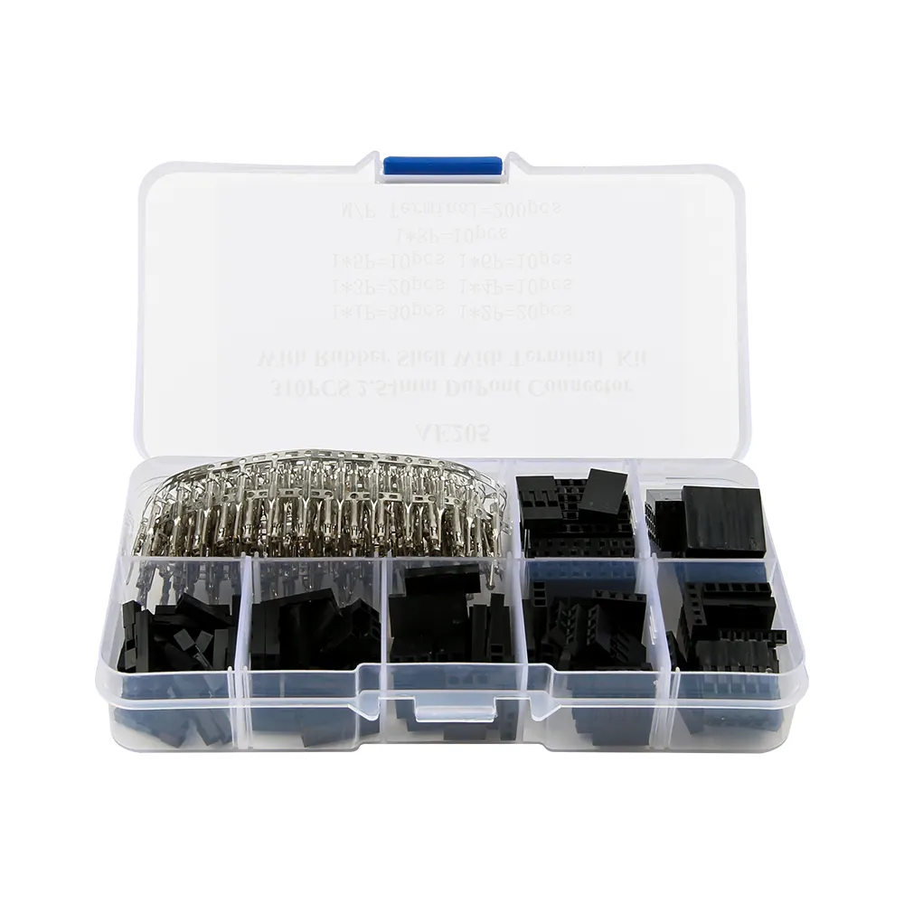 310Pcs 2.54Mm Male Female Dupont Wire With Header Connector Starter Kit