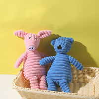 Juguete de Peluche para Perro, de Algodón, con Diseño de Dibujos Animados, Suave, Interactivo, Resistente a Mordidas, para Limpieza Dental, Duradero, con Sonido