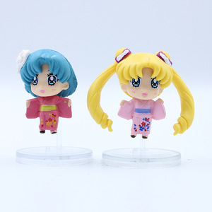 HY Juego de 5 Figuras de Sailor Moon de 4 cm, Productos Japoneses Kawaii, Coleccionables de Dibujos Animados de PVC, Anime, Runa Tsukino, Usagi - Product Image 4