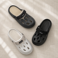 Chaussures de marche moulées à plateforme épaisse en EVA, à bout fermé, avec soutien de la voûte plantaire, personnalisables avec logo, vente en gros, direct usine, pour cadeaux promotionnels