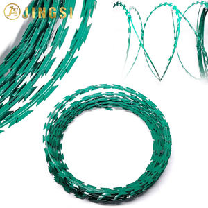 Rollo de Alambre de Púas Tipo <span class=keywords><strong>Concertina</strong></span> de 0.5mm de Grosor y 500mm de Longitud, <span class=keywords><strong>Precio</strong></span> Bajo, para Protección de Cercas en Granjas y Prisiones - Product Image 1