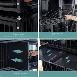 PetFit kediler köpekler için çeşitli bölmeler ile büyük <span class=keywords><strong>Pet</strong></span> yatılı kafes küçük hayvanlar <span class=keywords><strong>Pet</strong></span> Shop ekran kafesleri veteriner köpek kafesi - Product Image 6