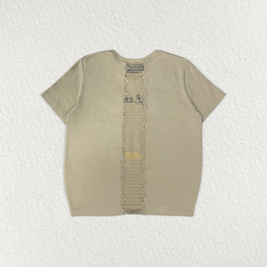 T-<span class=keywords><strong>shirt</strong></span> col rond pour <span class=keywords><strong>femme</strong></span> en coton épais, personnalisé OEM, imprimé DTG, broderie de lettres, avec empiècements en dentelle, style streetwear - Product Image 4