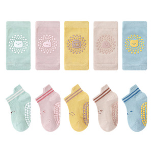 Tùy Chỉnh Mới Lưới Chống Trượt Vớ Đàn Hồi Thoáng Khí Giản Dị Miếng Đệm Đầu Gối Hai Mảnh Thiết Lập Cho Bé Trai Và Cô Gái Bò Hỗ Trợ - Product Image 2