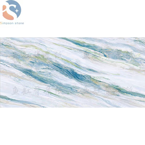 Nhà máy tùy chỉnh sang trọng tấm đá cẩm thạch nhân tạo thạch anh đá tấm cho coffeetable bàn TV nền tường tấm OEM - Product Image 1