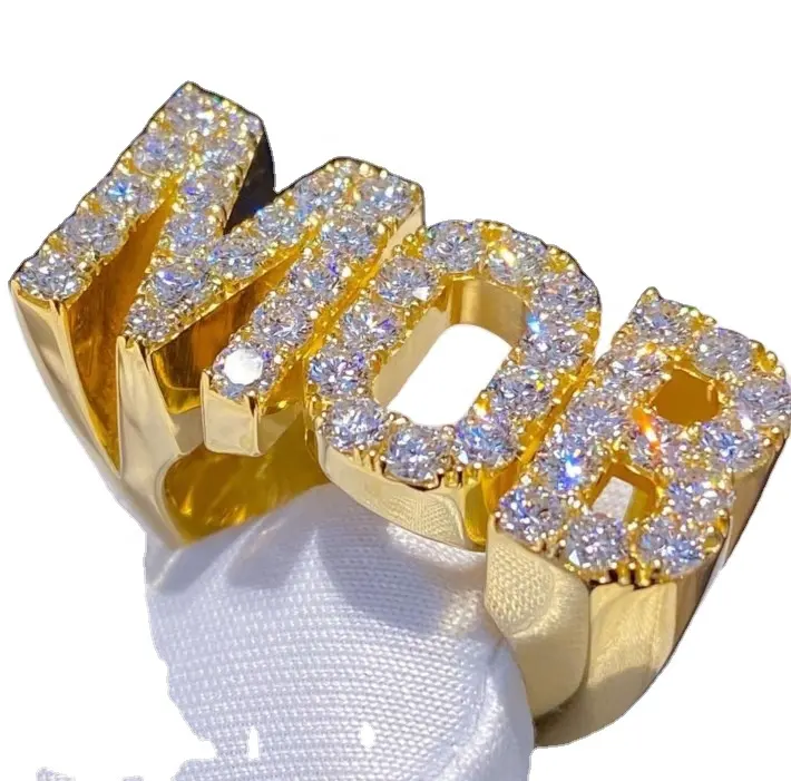 Hot Custom Championship Ring Logo letter custom luxury rings