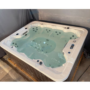 Bain à remous chinois autoportant, spa extérieur balboa jets yacuzzi spa piscine pour 8 personnes extérieur rotomollé, bain à remous couché spa - Product Image 6
