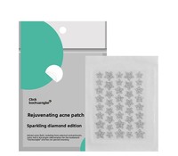 Parches Hidrocoloides para el Acné AUSLKA con Forma de Estrella y Brillo, Corrector Invisible para Granos, Etiqueta Privada, para Todo Tipo de Piel