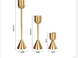 Metal Column <strong>Brass</strong> <strong>Candle</strong> <strong>Holder</strong> Mushroom Shape Variety Size Taper Copper Candlestick <strong>Holder</strong> - Product Image 3