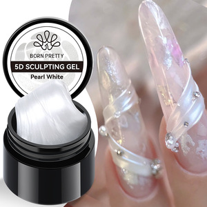 Gel de Sculpture 3D pour Ongles Blanc Perle Sans Résidu Texture Bonbon Gel de Modelage et de Sculpture des Ongles en Pot pour Manucure Vente en Gros - Product Image 5