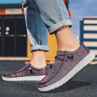 Chaussures de sport épaisses en toile tendance pour hommes, style mocassins, à enfiler, décontractées, de haute qualité, de marque de créateur, vente en gros