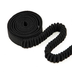 สายรัดยางยืดแบบนุ่มสำหรับสายจูงสุนัข ขายดี สายรัดรองเท้าโพลีเอสเตอร์ อุปกรณ์เสริมรองเท้าแบบยั่งยืน รองเท้ารัดเทปสีแดง - Product Image 5