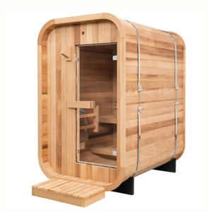 Sólido De Madeira Cubo Sauna Sala Outdoor Cube Sauna Mini Sauna a Vapor para 2 Pessoas - Product Image 5