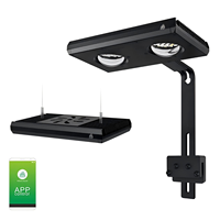 Lampe de culture LED intelligente programmable Z250PRO, contrôlable par application, pour les aquariums d'aquascaping d'eau douce