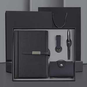 4 in 1 Business Gift Set Custom <b>Notebook</b> Gift Set <b>A5</b> PU Leather Journal <b>Notebook</b> Luxury Office <b>Notebook</b> with Pen USB Card Holder - Product Image 2