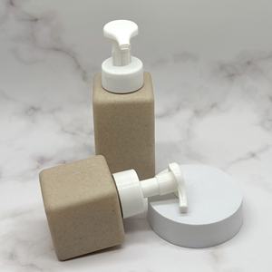 <span class=keywords><strong>Versailles</strong></span> 250ml Bouteille cosmétique carrée biodégradable en <span class=keywords><strong>paille</strong></span> de blé avec pompe à mousse et bouchon à vis, kits de voyage essentiels - Product Image 4