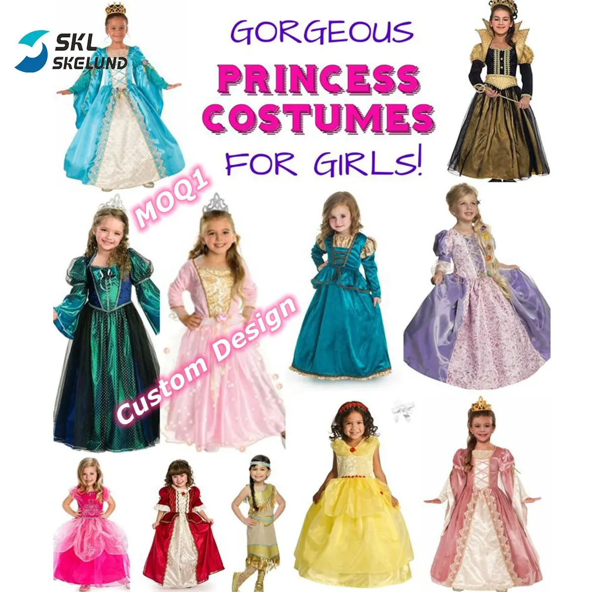 Custom Costumes Girls Princess Dress Tv Movie Costume Anime Cartoon Princess Dress Girl Dance Princess Dresses Costume For Girl