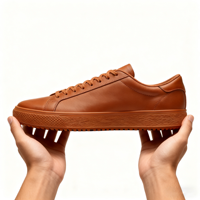 Chaussures de sport décontractées plates pour hommes, chaussures de skate en cuir personnalisées, chaussures de sport décontractées personnalisées avec logo de marque, fabricant