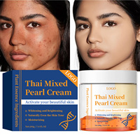 Crème Éclaircissante Jour et Nuit à la Niacinamide, Soin Blanchissant pour la Peau, Crème Visage Perle de Thaïlande Mélangée