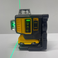 Niveau laser autonivelant avec conception de verrouillage à pendule, compatible DW089LG, contrôle à 3 boutons, 12 lignes laser pour l'installation d'armoires