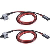Kabel Daya Motherboard Komputer PC ATX Tombol Sakelar Hidup/Mati/Reset Kabel Pengganti Komputer Panjang 50cm