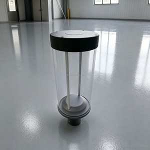 Lámpara de Jardín para Exteriores, Resistente al Agua, Estilo Moderno, para Parques, Color Negro, Alta Potencia, Luz Azul para Caminos, Estilo Coreano - Product Image 1