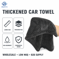 Serviette de nettoyage pour véhicules utilitaires, bleue, marque privée, pour l'entretien automobile commercial, en microfibre