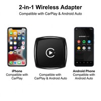 Adaptateur sans fil 2-en-1 CarPlay Android Auto pour voitures OEM avec contrôle au volant et GPS, Plug and Play, Vente en gros usine
