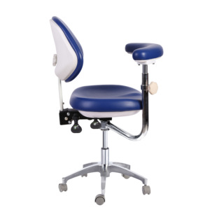 Tabouret dentaire, mobilier de clinique, tabouret ergonomique pour fauteuil dentaire avec dossier, tabouret médical pour assistant dentaire - Product Image 5