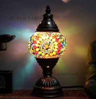 Base de lampe de table turque en métal à faire soi-même pour lampe en mosaïque, art déco vintage, lampe de chevet romantique faite à la main