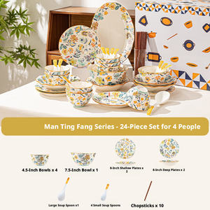 Services <span class=keywords><strong>de</strong></span> table <span class=keywords><strong>de</strong></span> style campagnard européen haut <span class=keywords><strong>de</strong></span> gamme, fournitures hôtelières, services <span class=keywords><strong>de</strong></span> <span class=keywords><strong>vaisselle</strong></span>, assiettes en céramique <span class=keywords><strong>pour</strong></span> restaurants, <span class=keywords><strong>vaisselle</strong></span> élégante - Product Image 6