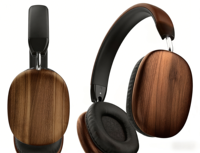 Casque sans fil supra-auriculaire en bois de qualité supérieure, son stéréo HiFi sans fil, casque à réduction de bruit avec coussinets en mousse à mémoire de forme doux