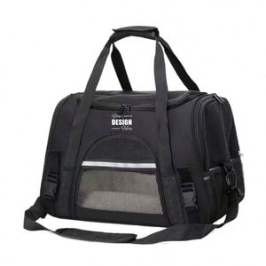 Soft Sided Cat & Dog <b>Carrier</b>, Custom Travel <b>Pet</b> Bag, Collapsible for Small <b>Pets</b> up to 15 Lbs - Product Image 1