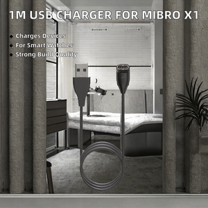 แท่นชาร์จสาย USB แบบพกพายาว1ม. พร้อมแจ็กเก็ต PVC & TPE อุปกรณ์ชาร์จนาฬิกาอัจฉริยะแท่นชาร์จสำหรับ <span class=keywords><strong>Xiaomi</strong></span> mibro สี <span class=keywords><strong>X1</strong></span> Lite - Product Image 2