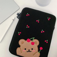 Corée du Sud Designer Liner Bag pour 11/13 Case Cherry Bear Tablet Computer Bag Housse pour ordinateur portable Pochette pour ordinateur portable