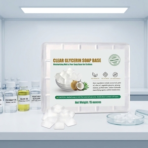 Base de Jabón de <span class=keywords><strong>Glicerina</strong></span> Transparente en Cubos Precortados, Rica en <span class=keywords><strong>Glicerina</strong></span> Vegetal, Materia Prima Hidratante para Jabón Casero - Product Image 1