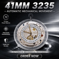 Montre mécanique automatique haut de gamme VSF 3235, acier inoxydable, réserve de marche de 72 heures, montre de sport de plongée haut de gamme pour homme