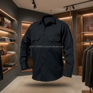 Uniforme de Trabajo Industrial, Talla Grande, Transpirable, Camisa de Manga Larga 100% Algodón - Product Image 3