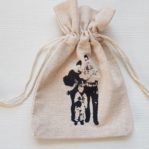 Natural Linen Jewelry Gift <b>Bags</b> Custom Logo Dust Sack <b>Makeup</b> Packaging Pouches 7x9cm and 17x24cm Sizes Pack 50 Free Shipping - Product Image 3